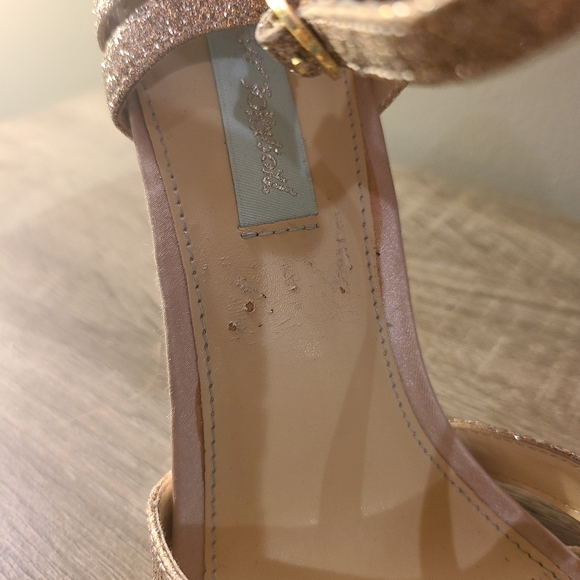 Blue By Betsey Gold Heels - Picture 3 of 4